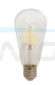 Lampa LED E27 ST64 6W 220-240V filament EMC barwa światła biała ciepła