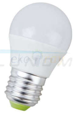 Lampa LED E27 G45 8W 220-240V globe barwa światła biała ciepła